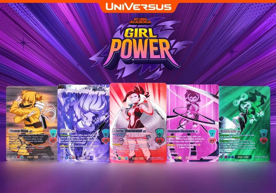 My Hero Academia: Girl Power UniVersus Cards Launch with Chrome Rares This May