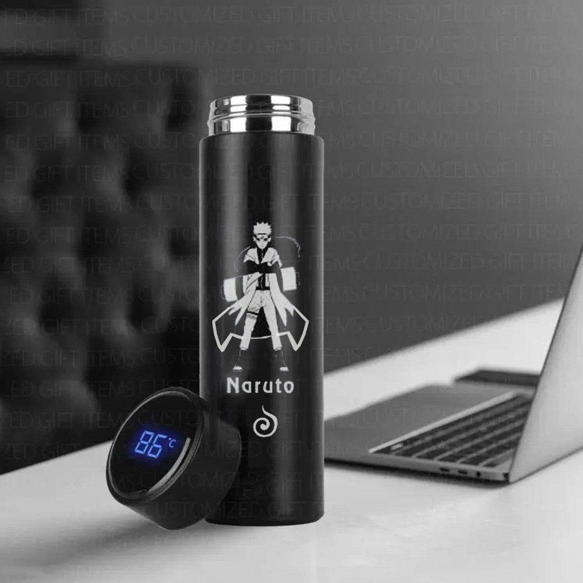 naruto led water bottle