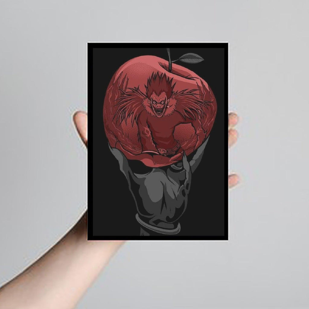 a person holding a red frisbee in front of a wall 
