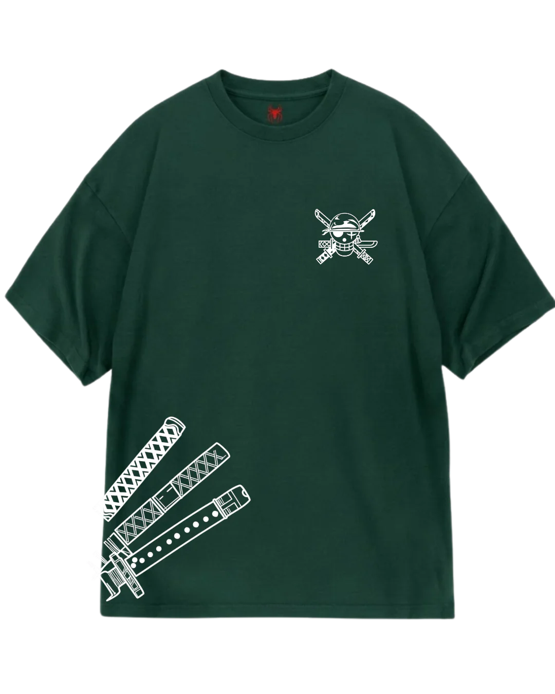 Zoro Three Swords Jolly Roger Green