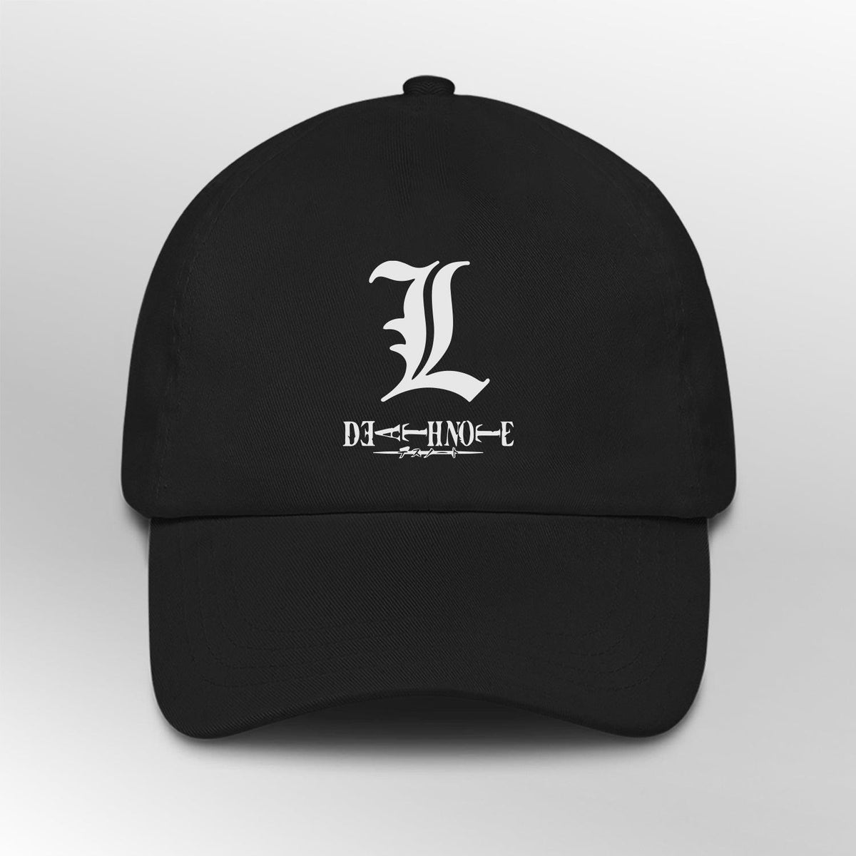 a black and white picture of a black hat 