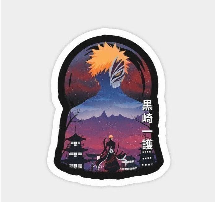 anime manga series bleach sticker sheet