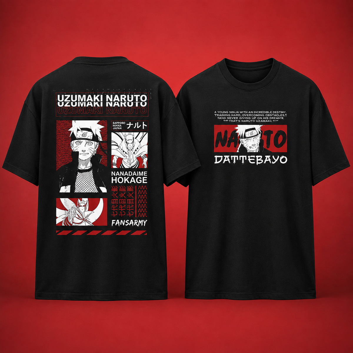 Naruto Uzumaki Graphic T-Shirt | Anime Streetwear Tee