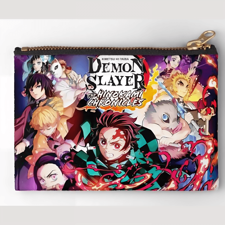 demon slayer hinokami chronicles zipper pouch