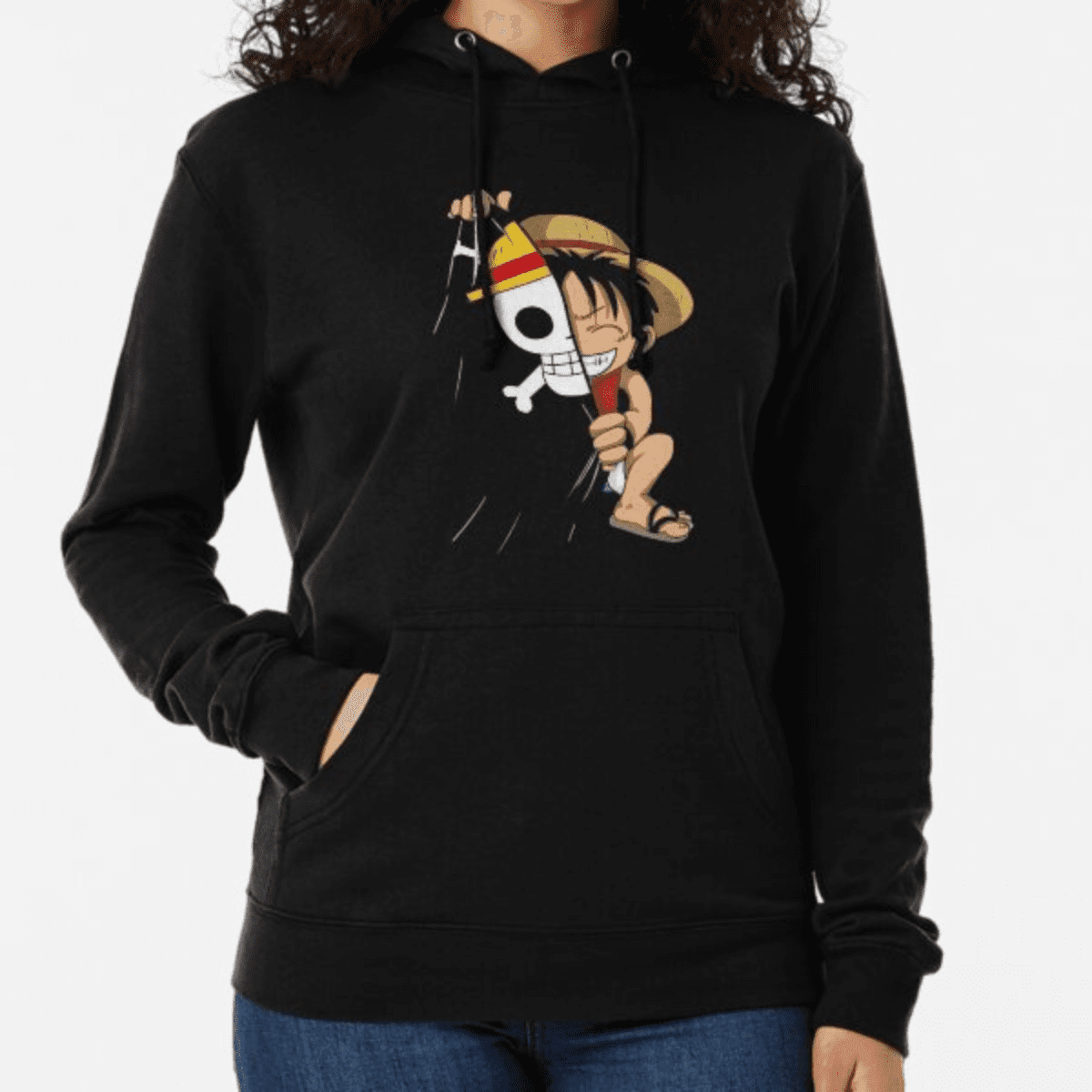 piece luffy manga hoodie