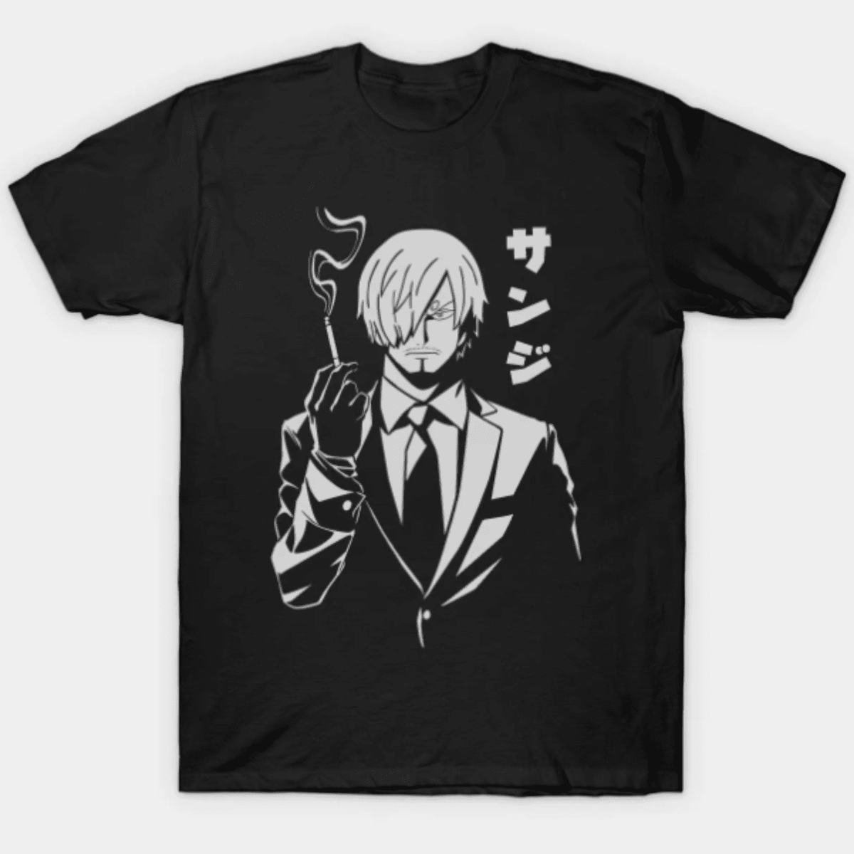 piece sanji round neck t-shirt