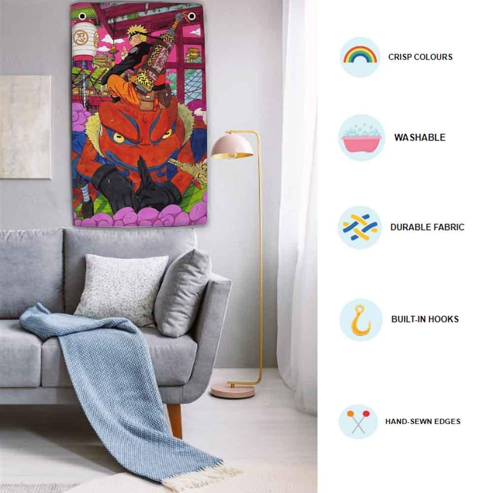 anime ninja wall tapestry
