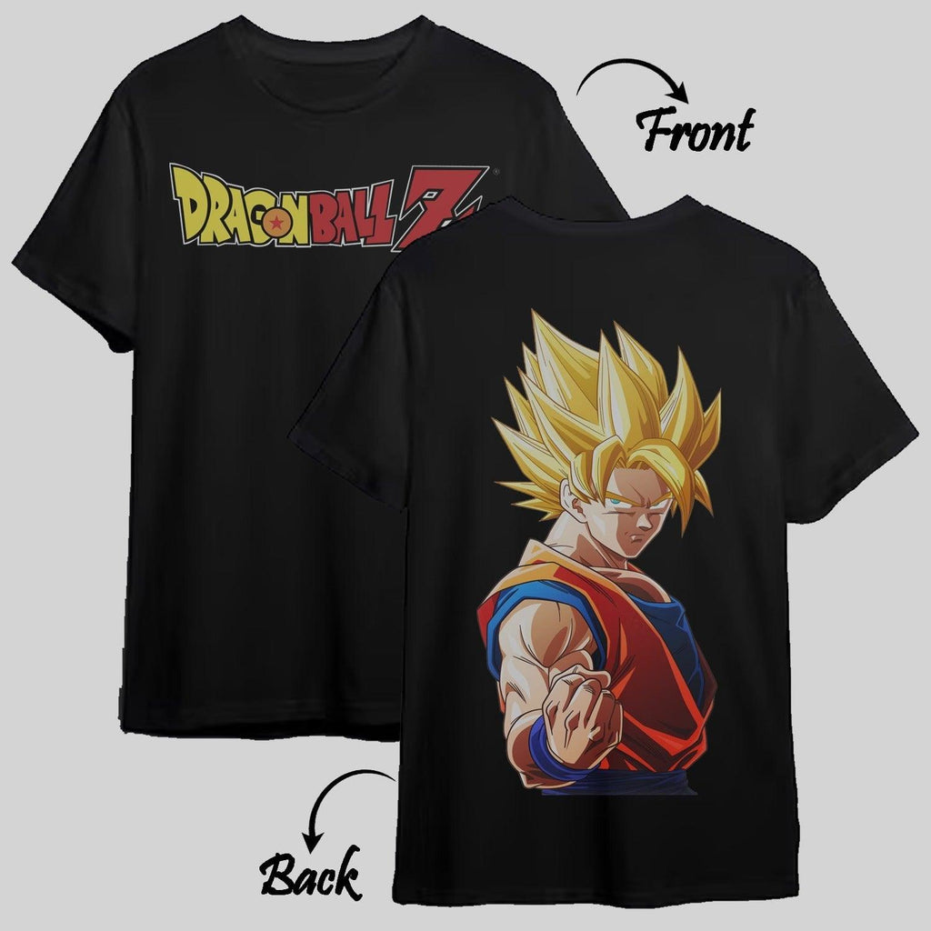 anime dbz fans dual printed tee