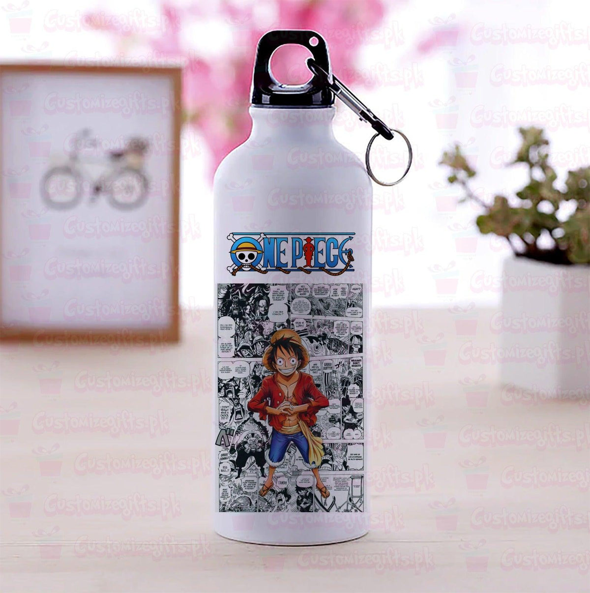 anime monkey water bottle