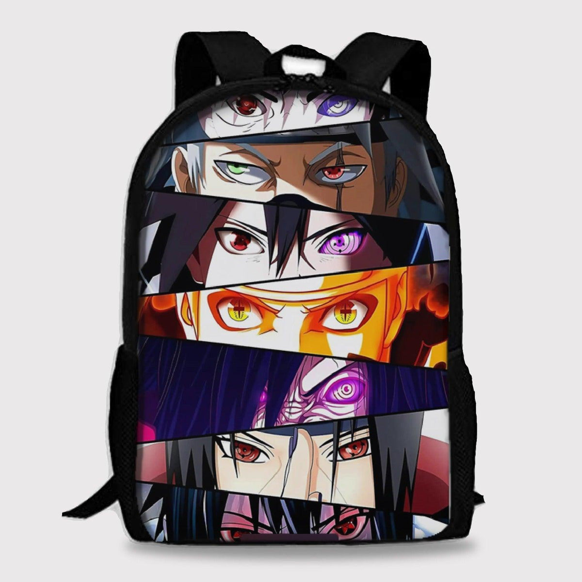 anime manga naruto eye action design backpack