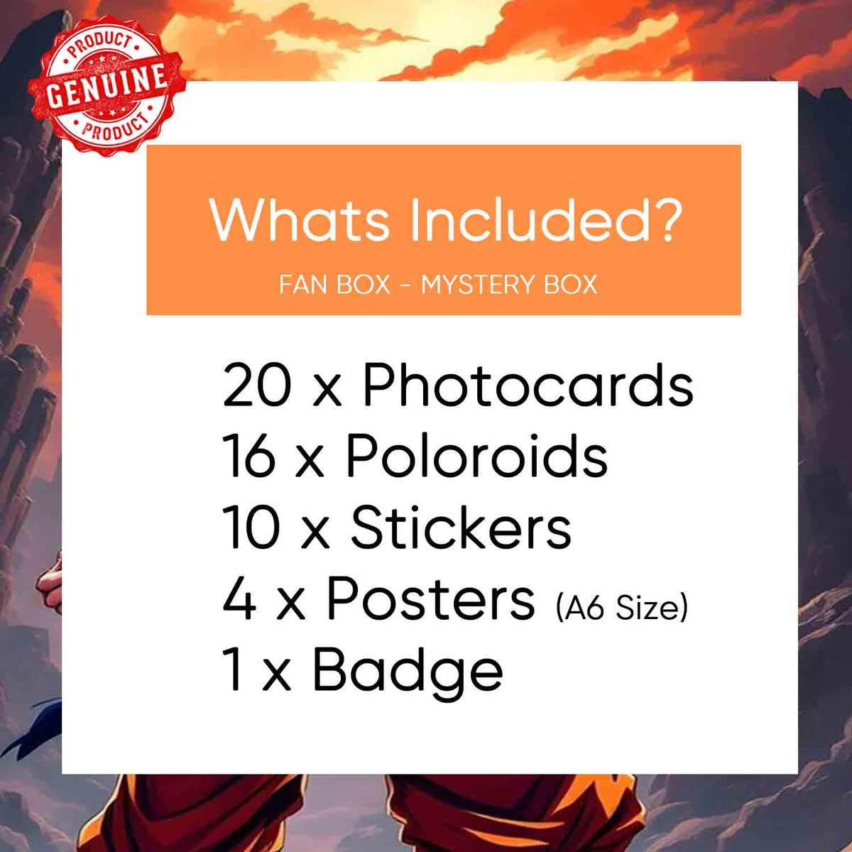 Dragon Ball Z Fan Box Premium Mystery Box for Anime Boys Girls Fans