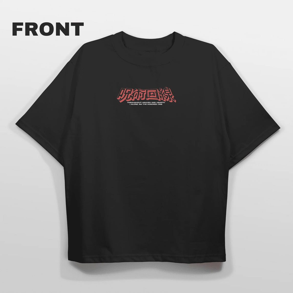 Gojo Satoru Black Graphic T-Shirt – Japanese Anime Street Style