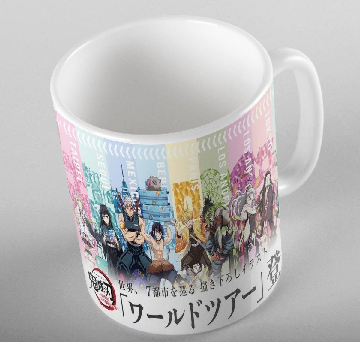 a cup of coffee is sitting on a table 