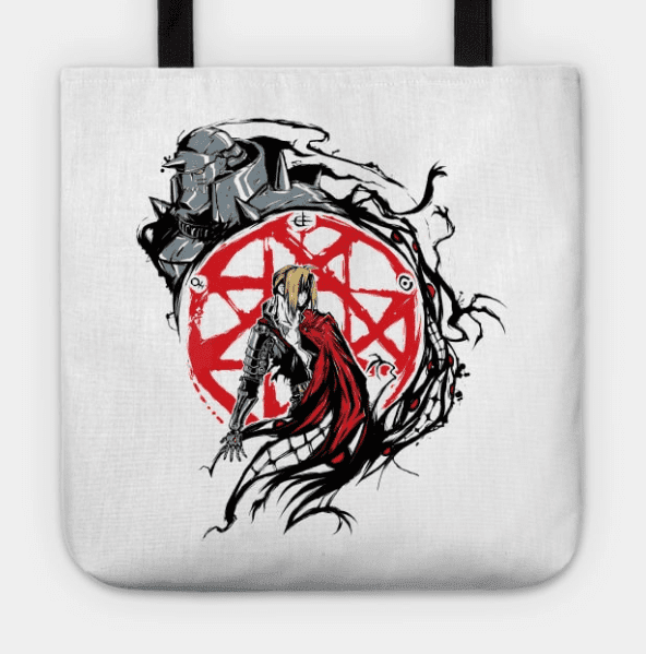 fullmetal circle logo tote bag