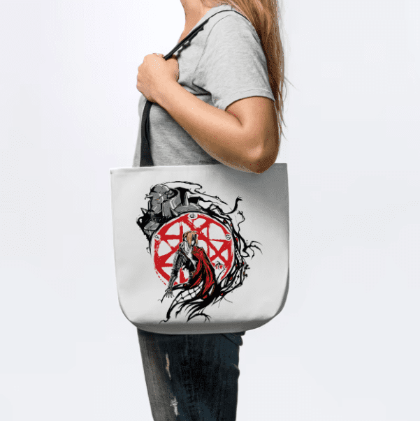 fullmetal circle logo tote bag
