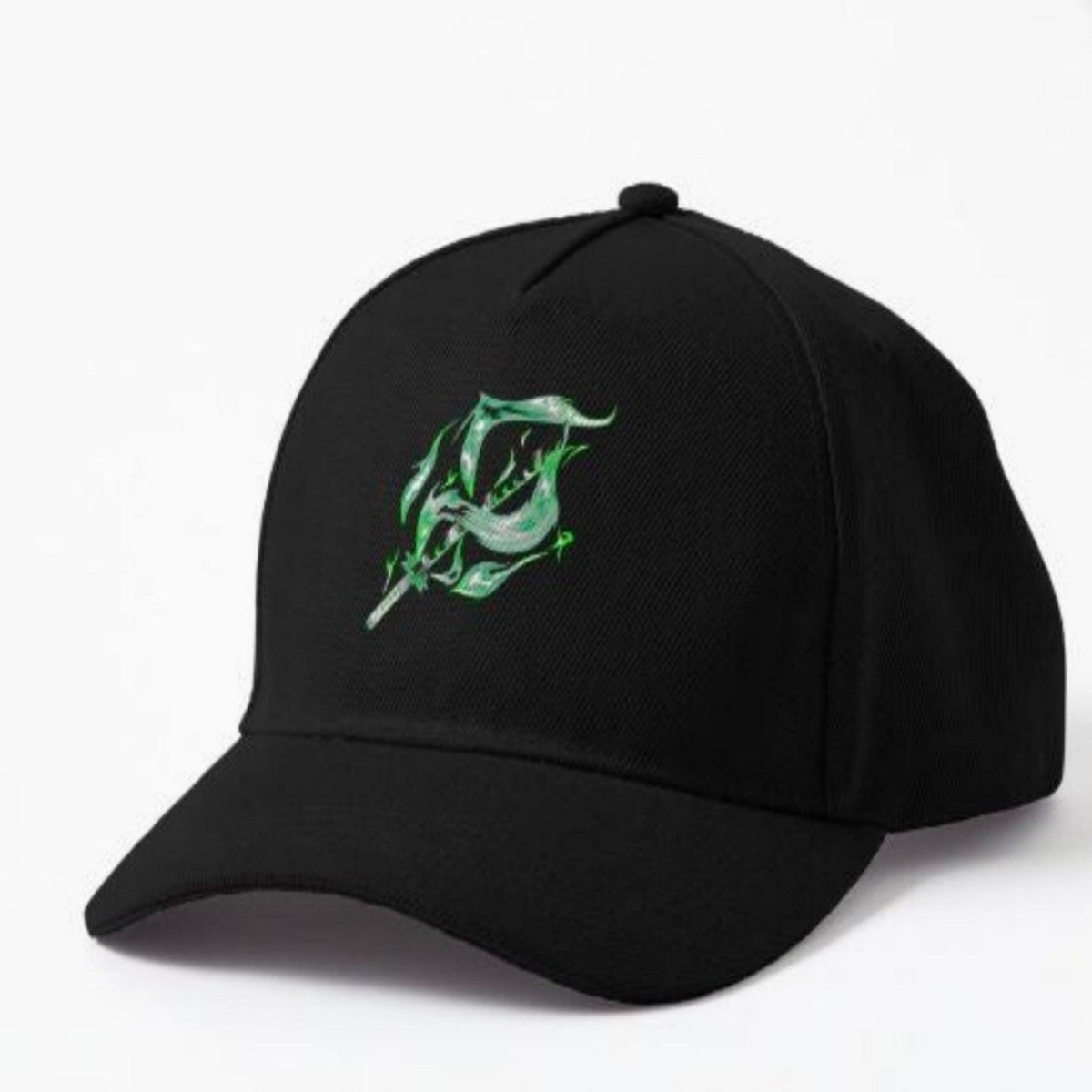 a black hat on top of a black shoe 